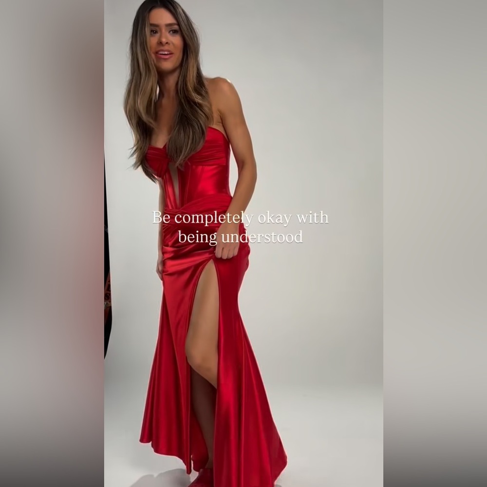 Brown Strapless Gown